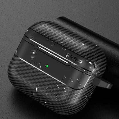 Techsuit CarbonFiber hoes voor Apple AirPods 3, Zwart