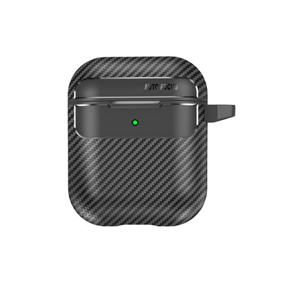 Techsuit CarbonFiber hoes voor Apple AirPods Gen 2 / Gen 1, Zwart