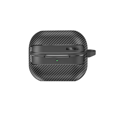 Techsuit CarbonFiber hoes voor Samsung Galaxy Buds3 FE / Buds3 Pro / Buds3, Zwart