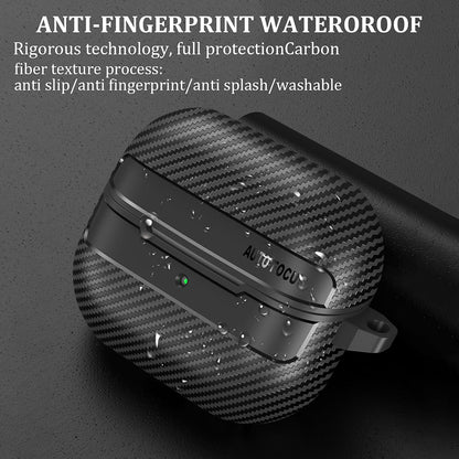 Techsuit CarbonFiber hoes voor Samsung Galaxy Buds3 FE / Buds3 Pro / Buds3, Zwart