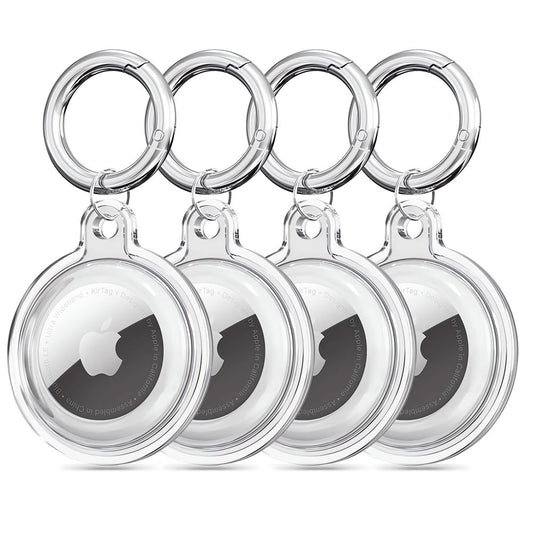 Techsuit CT15 hoesje voor Apple AirTag, Transparant