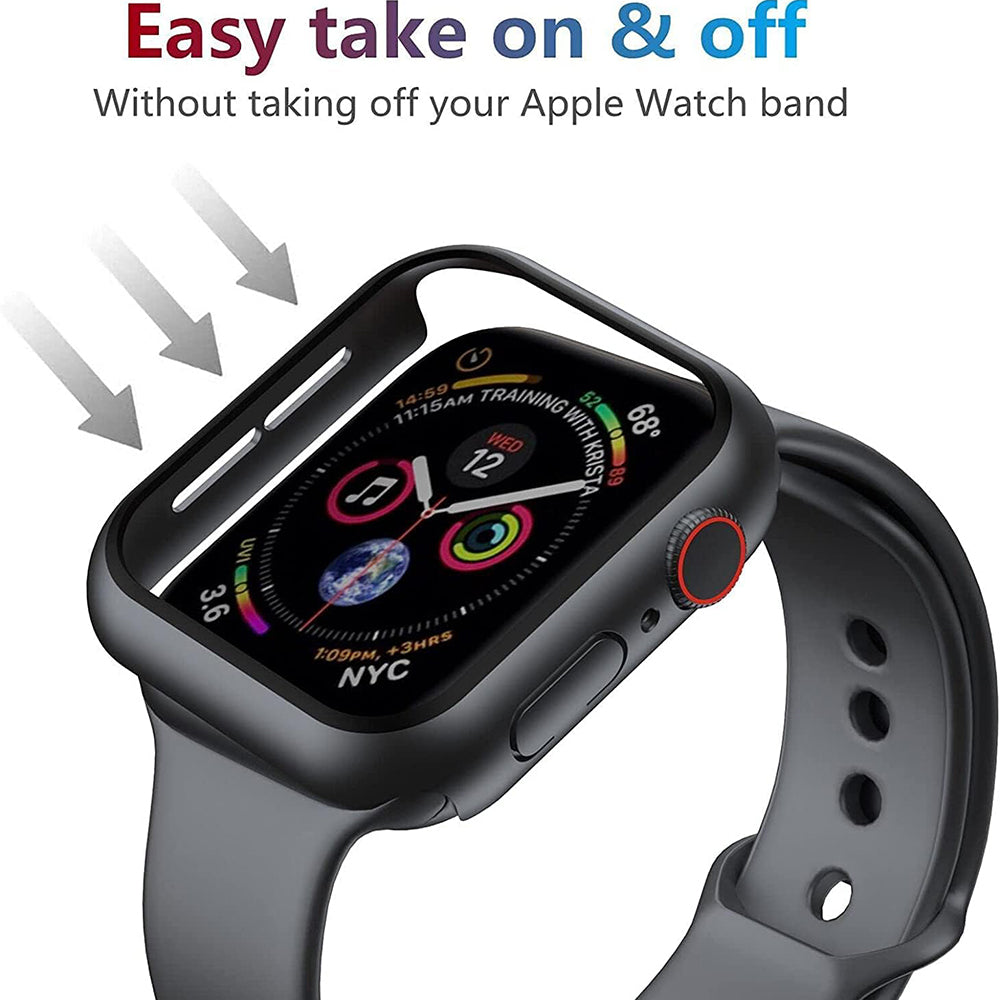 Techsuit Defense360 Pro hoes voor Apple Watch 44mm Series, Zwart