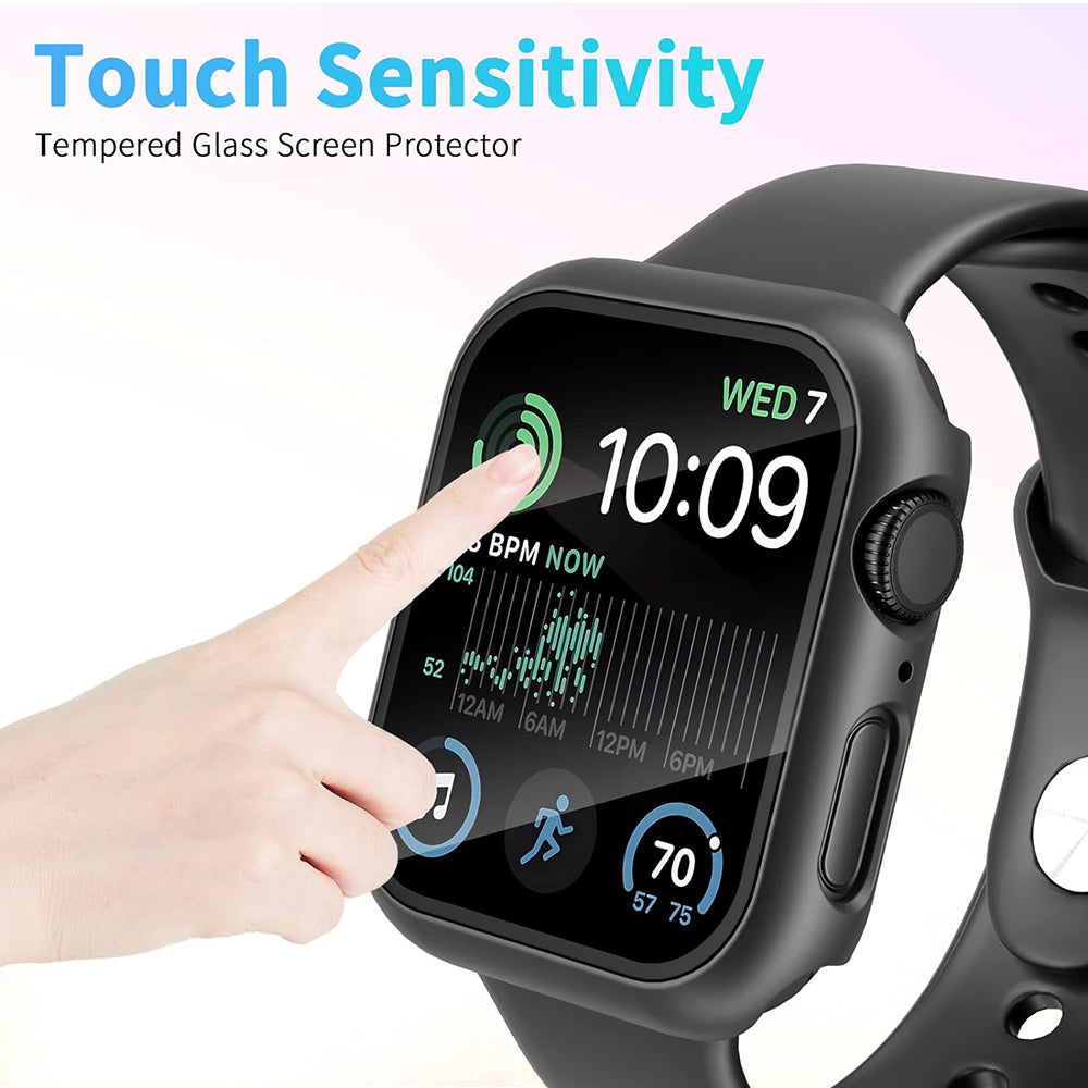 Techsuit Defense360 Pro hoes voor Apple Watch 44mm Series, Zwart