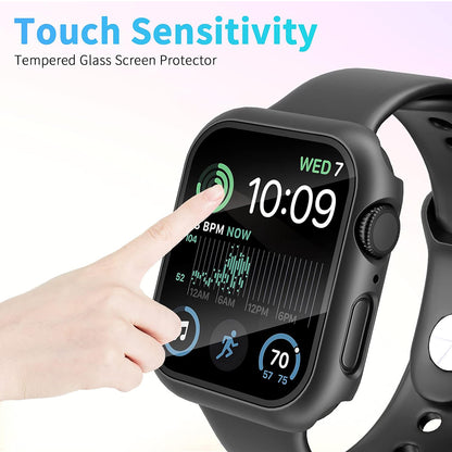 Techsuit Defense360 Pro hoes voor Apple Watch 44mm Series, Zwart