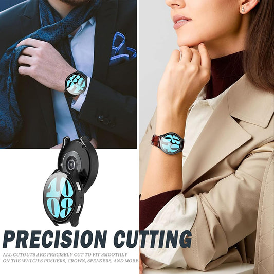 Techsuit Defense360 Pro hoes voor Samsung Galaxy Watch6 44mm, Transparant