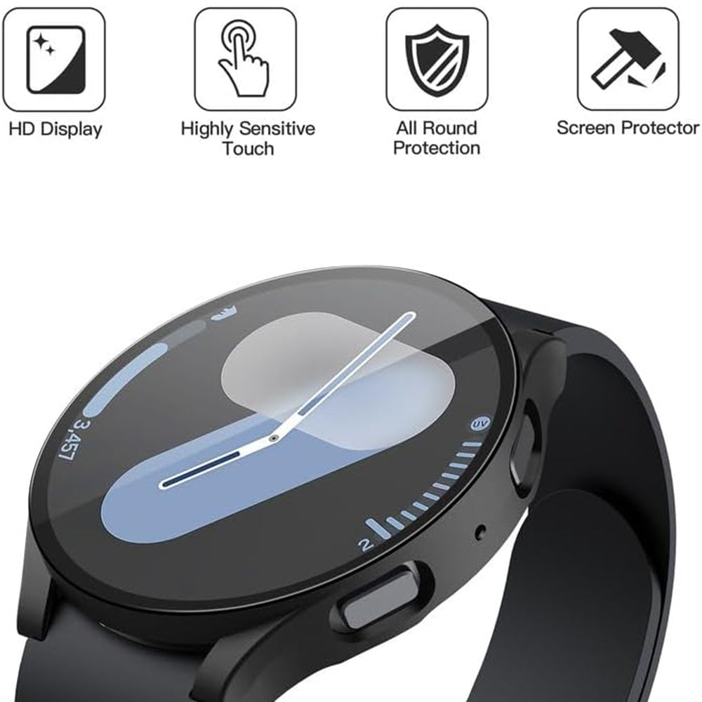 Techsuit Defense360 Pro hoes voor Samsung Galaxy Watch7 44mm, Zwart
