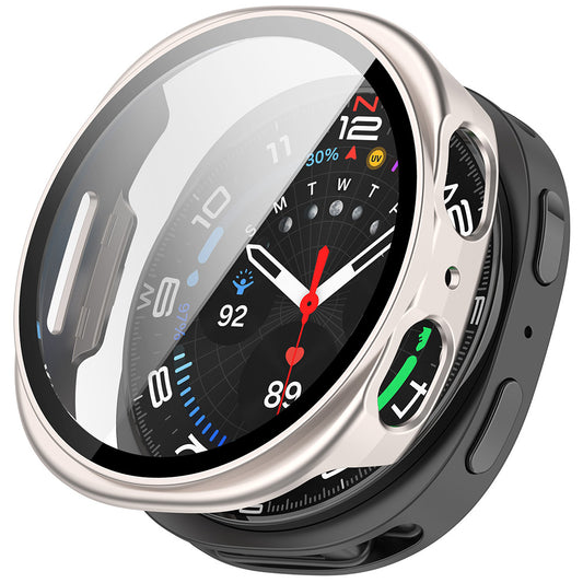 Techsuit Defense360 Pro hoes voor Samsung Galaxy Watch8 44mm, Parelmoer Zilver