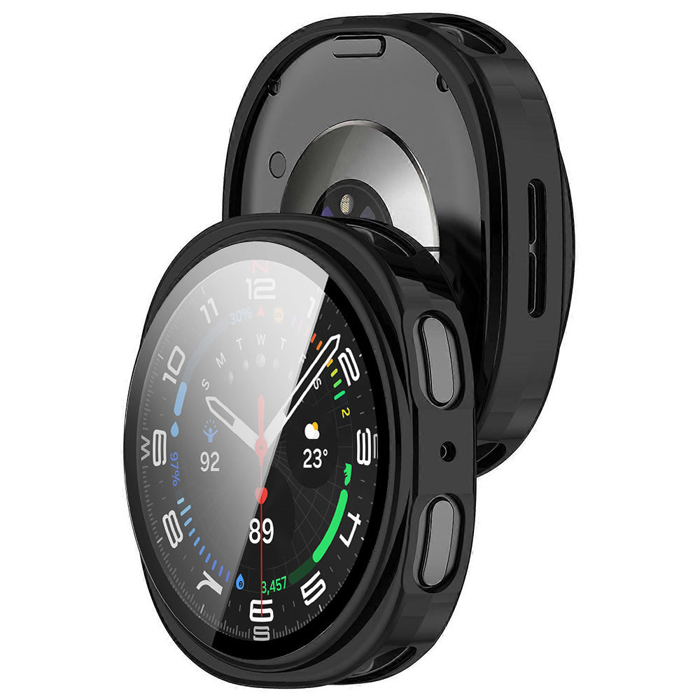 Techsuit Defense360 Pro Case for Samsung Galaxy Watch9 / Watch8 44mm, Matte Black