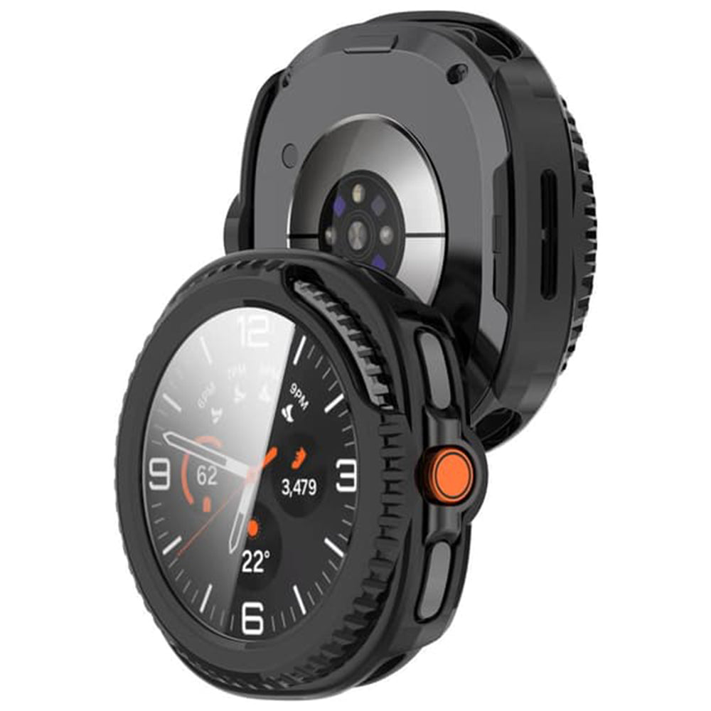Techsuit Defense360 Pro Case for Samsung Galaxy Watch8 Classic, Matte Black