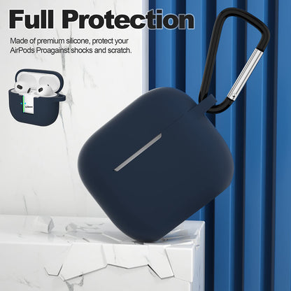 Techsuit Silicone hoes voor Apple AirPods 3, Marineblauw