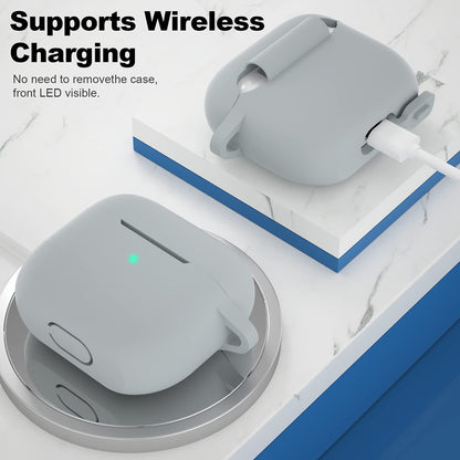 Techsuit Silicone hoes voor Apple AirPods 3, Grijs