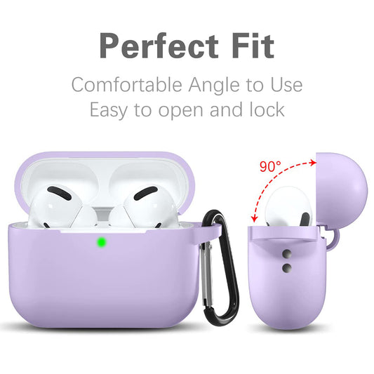 Techsuit Silicone Hoesje voor Apple AirPods Pro Series, Paars