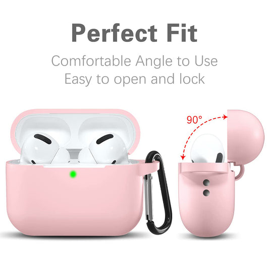 Techsuit Silicone hoes voor Apple AirPods Pro Series, Roze