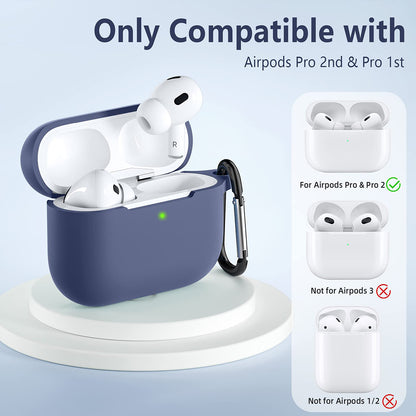 Techsuit Silicone hoes voor Apple AirPods Pro Series, Donkergroen