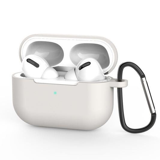 Techsuit Siliconen Hoesje voor Apple AirPods Pro 3, Lichtgrijs