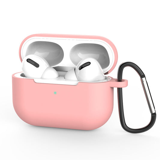 Techsuit Siliconen Hoesje voor Apple AirPods Pro 3, Donkerroze