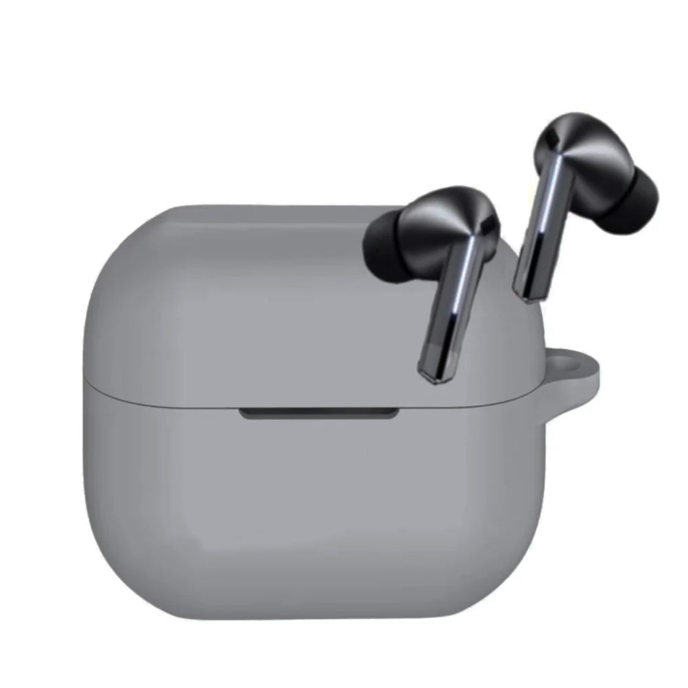 Techsuit Silicone hoesje voor Samsung Galaxy Buds3 FE / Buds3 Pro / Buds3, Grijs