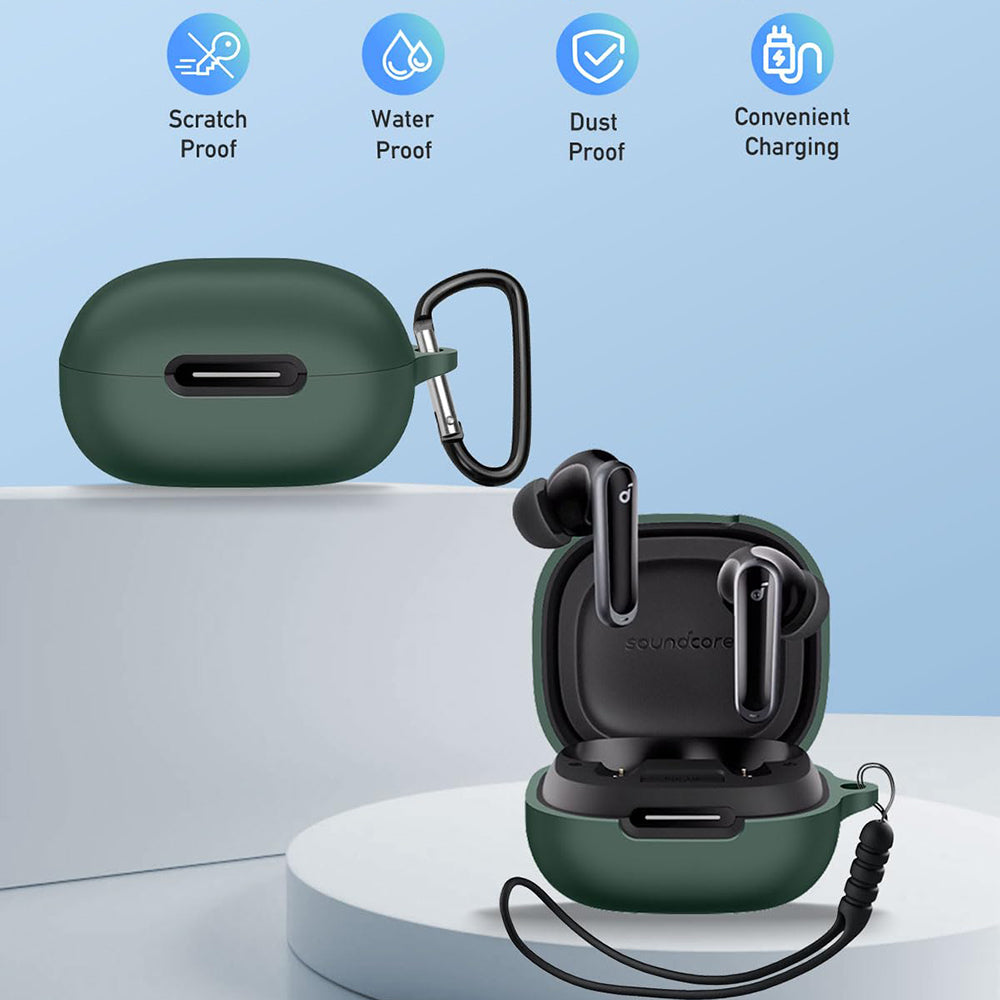 Techsuit Silicone Case for Apple AirPods Gen 1 / Gen 2, Black