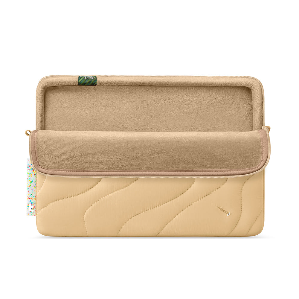 Tomtoc Terra hoes voor 14-inch laptop, Crème