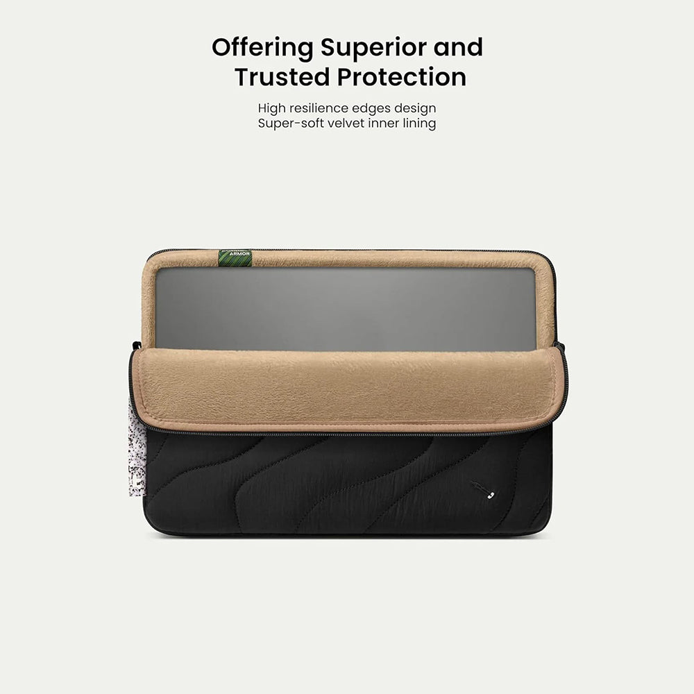 Tomtoc Terra hoes voor 14-inch laptop, Zwart