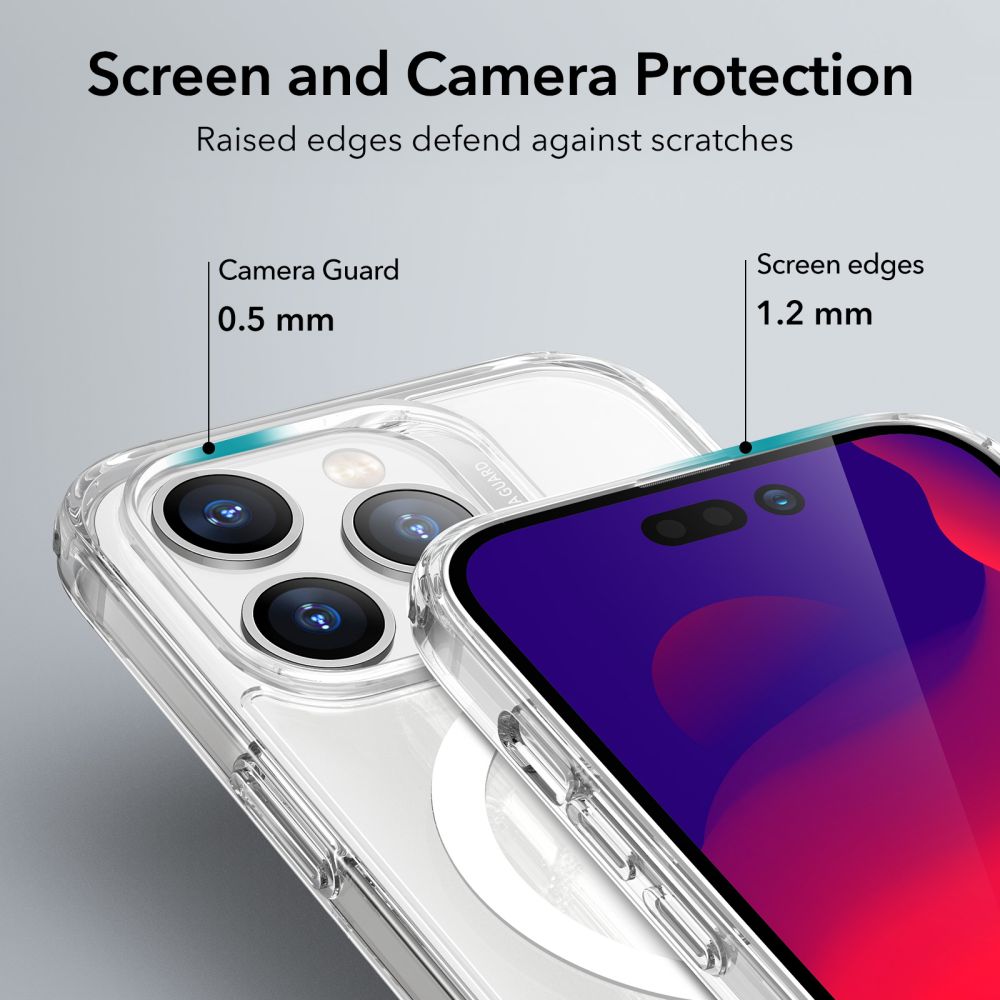 MagSafe hoesje voor Apple iPhone 14 Pro Max, ESR, Ch Halolock, Transparant