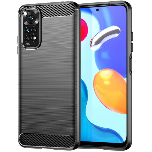 Hoes voor Xiaomi Redmi Note 11S / Note 11, Carbon, Zwart