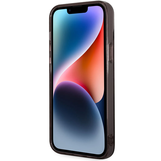 Hoes voor Apple iPhone 14 Plus, Karl Lagerfeld, Gradient Karl & Choupette, Zwart