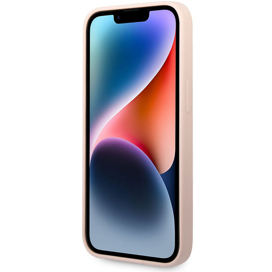 Hoes voor Apple iPhone 14 Plus, Karl Lagerfeld, Silicone Karl's Head, Roze