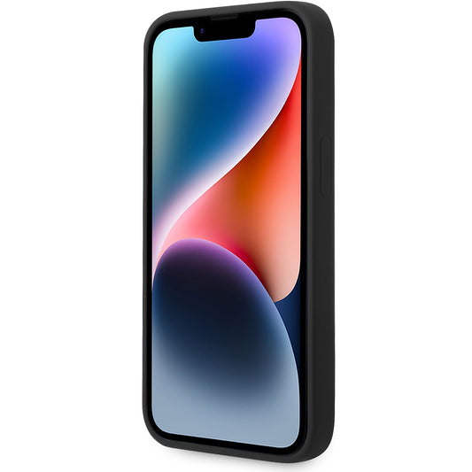 Hoes voor Apple iPhone 14 Plus, Karl Lagerfeld, Silicone Karl's Head, Zwart