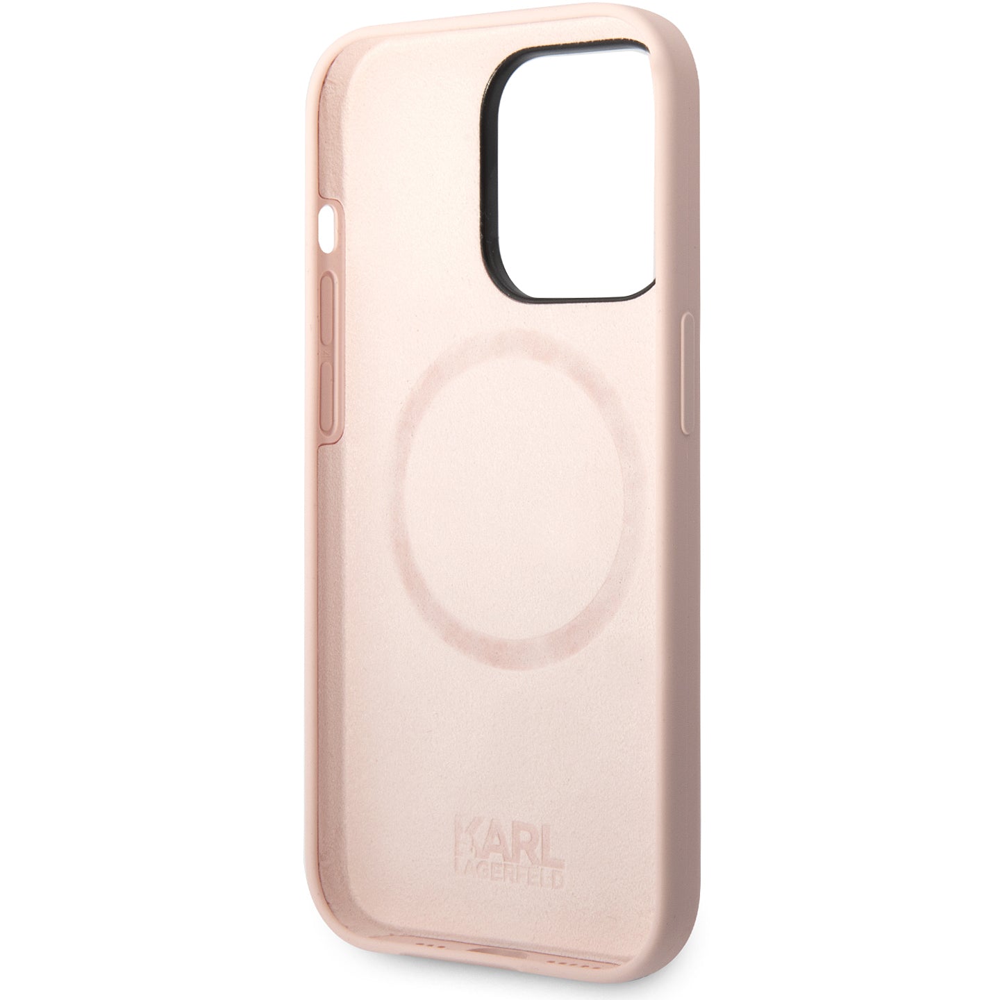 MagSafe hoesje voor Apple iPhone 14 Pro, Karl Lagerfeld, Silicone Body Karl & Choupette, Roze