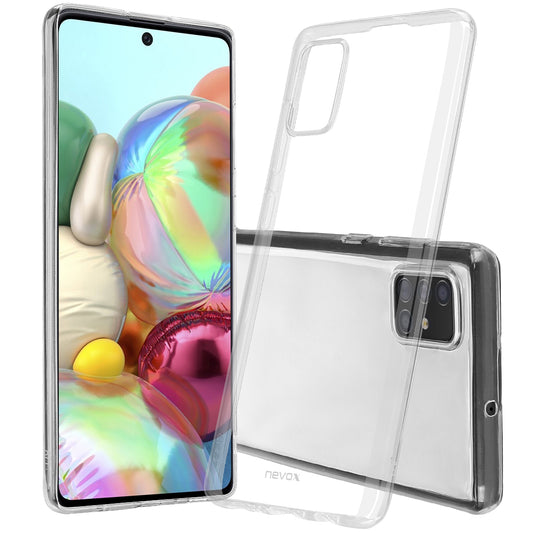 Hoesje voor Samsung Galaxy A42 5G A426, Nevox, StyleShell Flex, Transparant