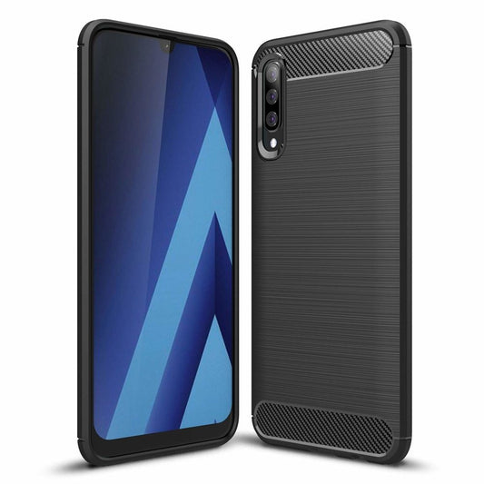 Hoes voor Samsung Galaxy A70 A705, OEM, Carbon, Zwart