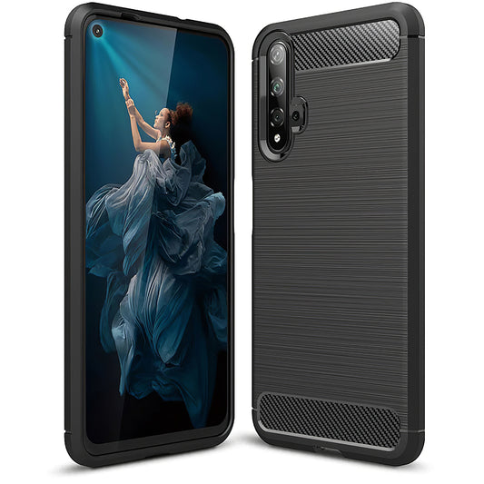 Hoes voor Huawei nova 5T / Honor 20, OEM, Carbon, Zwart
