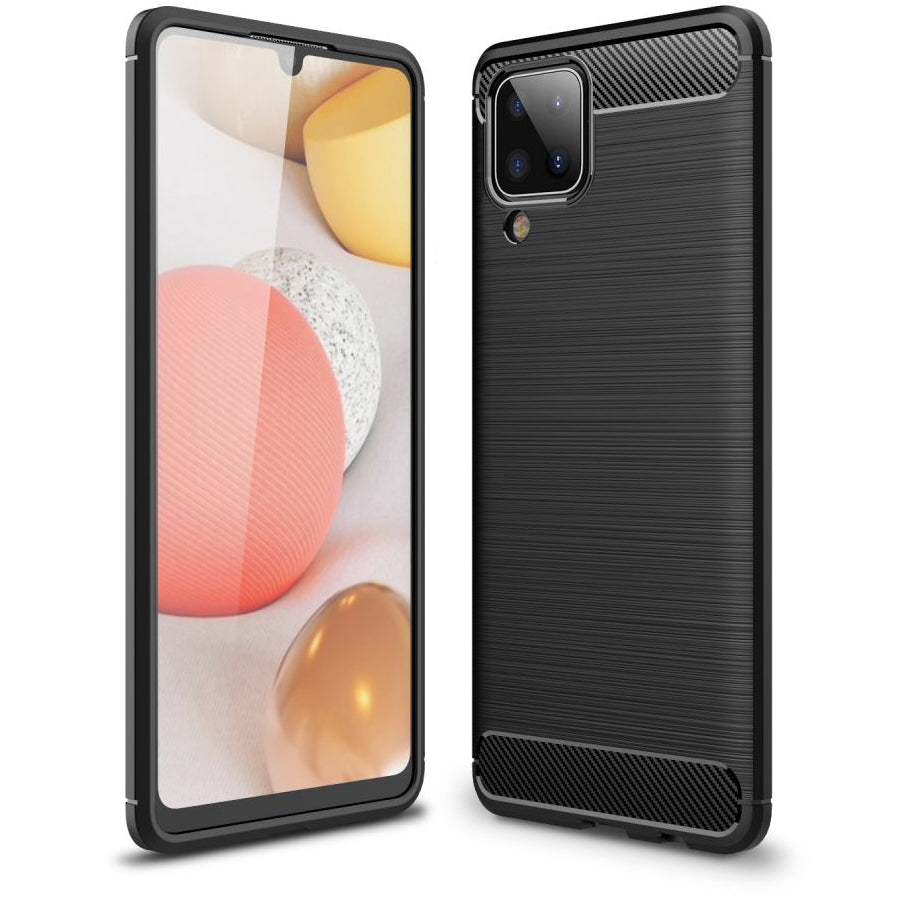 Hoes voor Samsung Galaxy A12 Nacho A127 / M12 M127 / A12 A125, OEM, Carbon, Zwart