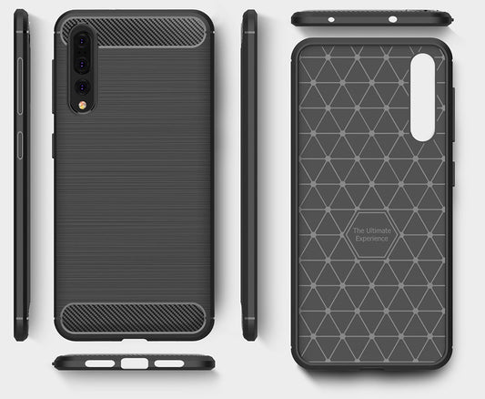 Hoes voor Huawei P20 Pro, OEM, Carbon, Zwart