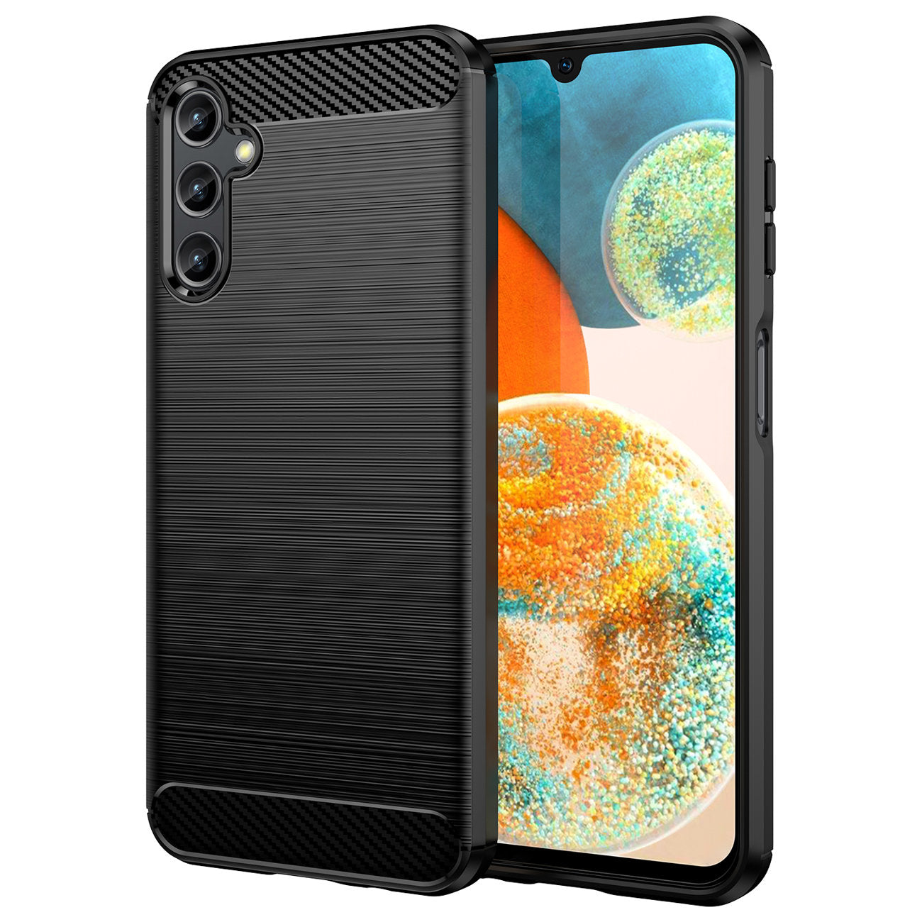 Hoes voor Samsung Galaxy A14 A145 / A14 5G A146, OEM, Carbon, Zwart