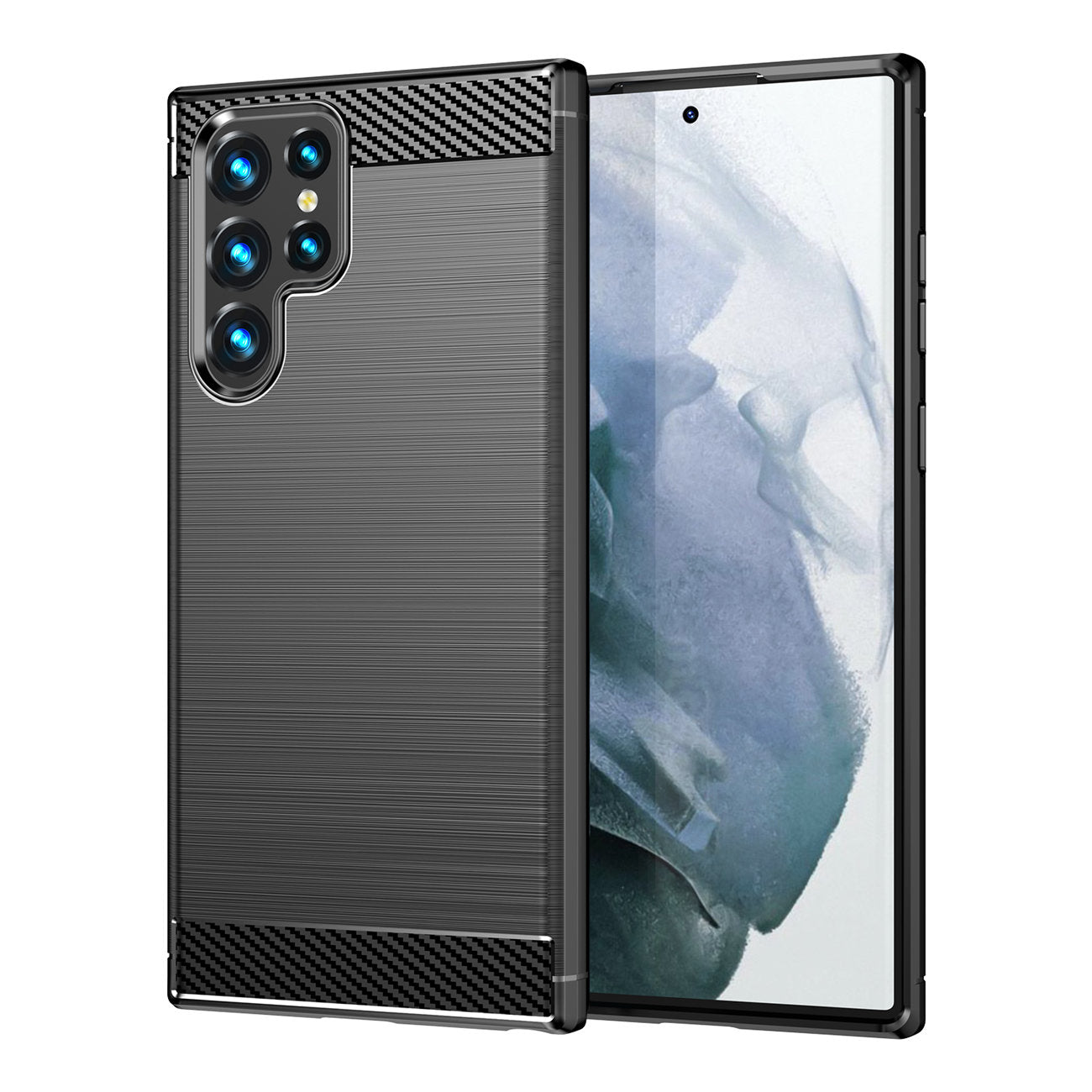 Hoes voor Samsung Galaxy S23 Ultra S918, OEM, Carbon, Zwart