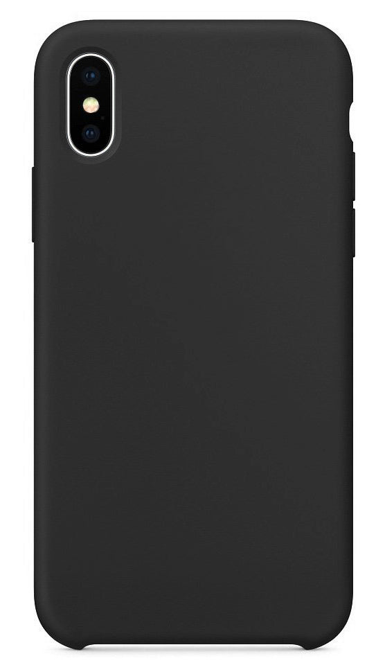 Hoes voor Apple iPhone XS / X, OEM, Pure Silicone, Zwart