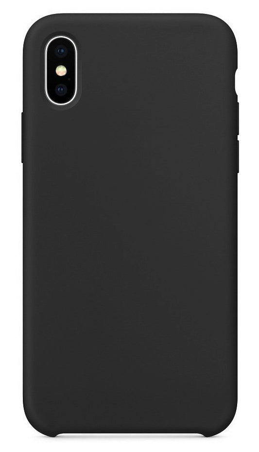 Hoes voor Apple iPhone XS / X, OEM, Pure Silicone, Zwart