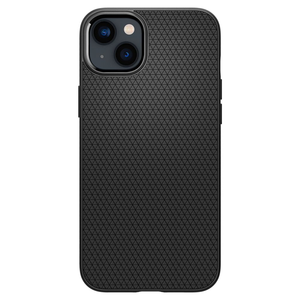 Beschermhoes voor Apple iPhone 14, Spigen, Liquid Air Mat, Zwart