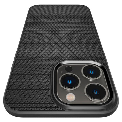 Hoesje voor Apple iPhone 14 Pro Max, Spigen, Liquid Air Mat, Zwart