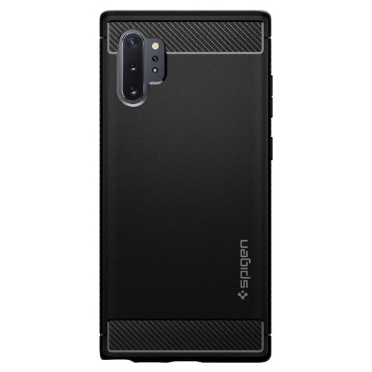 Tasje voor Samsung Galaxy Note 10+ 5G N976 / Note 10+ N975, Spigen, Rugged Armour, Zwart 627CS27331