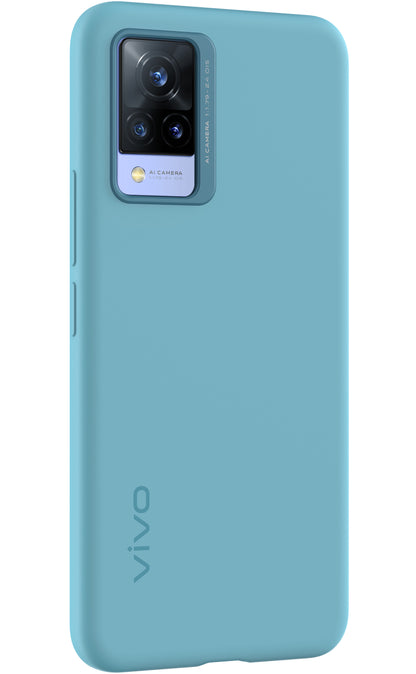 Beschermhoes voor vivo V21 5G, Silicone Cover, Blauw 6000173