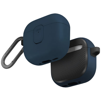 UNIQ Clyde hoes voor Apple AirPods 4, Zwart Blauw