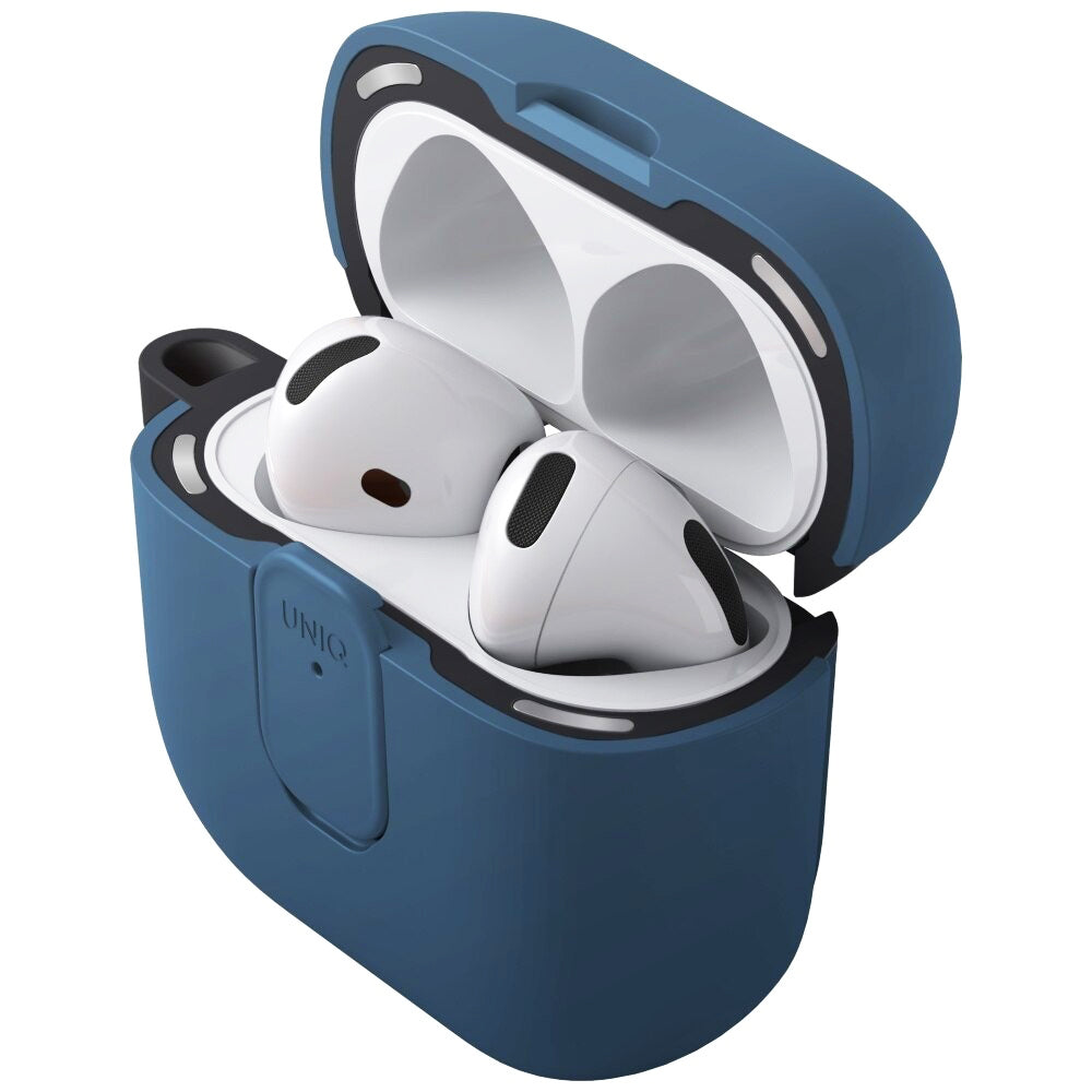 UNIQ Clyde hoes voor Apple AirPods 4, Zwart Blauw