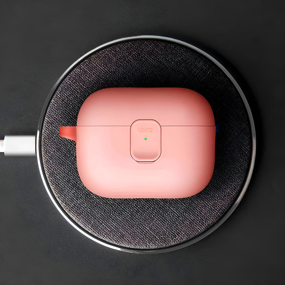 Hoes UNIQ Clyde voor Apple AirPods 4, Koraal