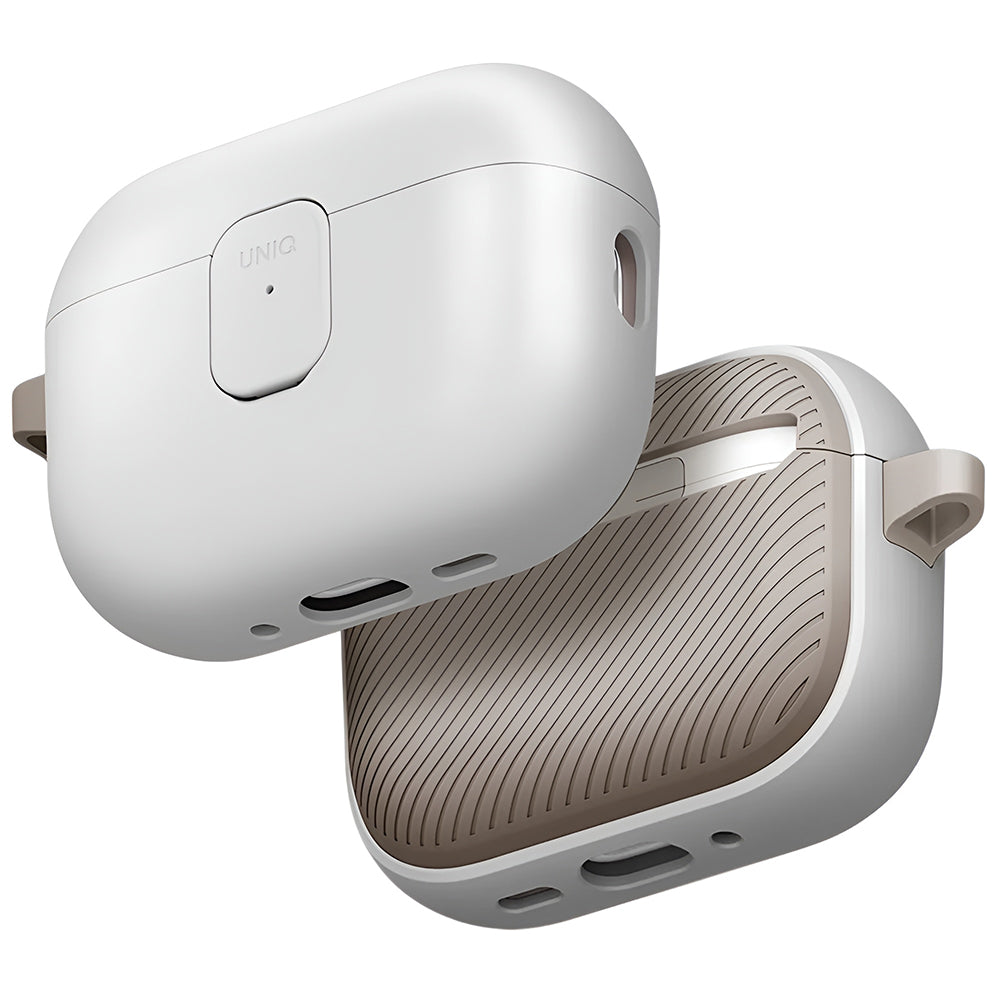 UNIQ Clyde hoes voor Apple AirPods Pro 3, Grijs Beige