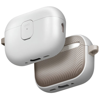 UNIQ Clyde hoes voor Apple AirPods Pro 3, Grijs Beige