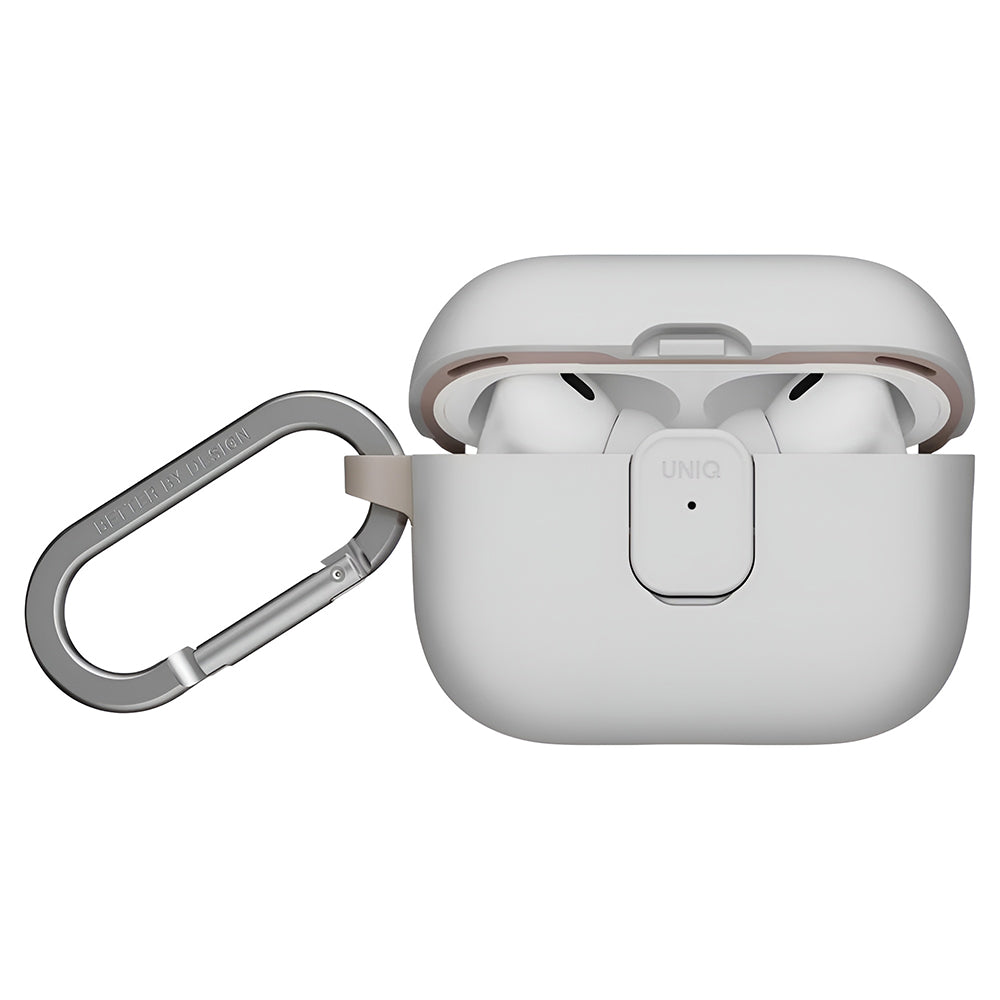 UNIQ Clyde hoes voor Apple AirPods Pro 3, Grijs Beige