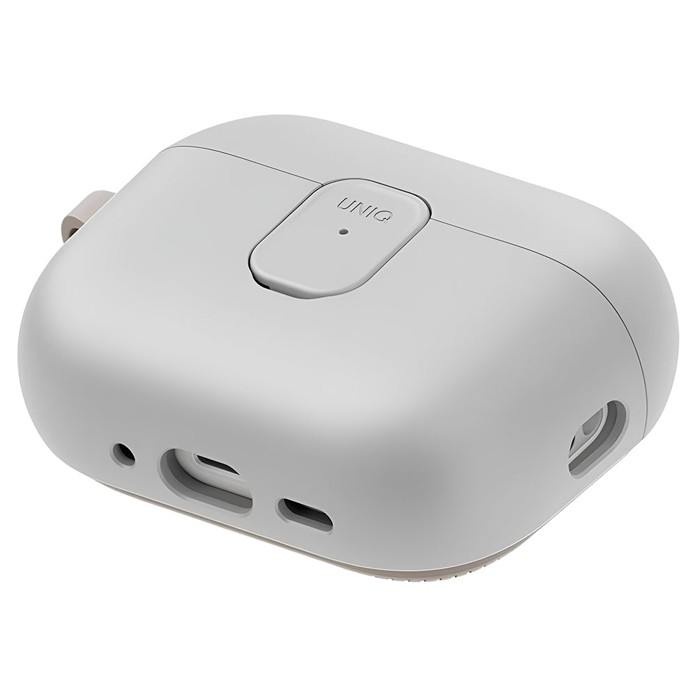 UNIQ Clyde hoes voor Apple AirPods Pro 3, Grijs Beige